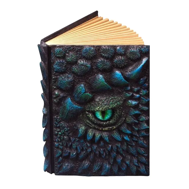 A5 Dragon's Eye embossed resin diary