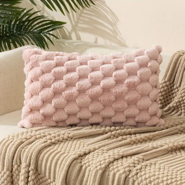 Square pillow cover with zipper and one-sided printing, flat decoration