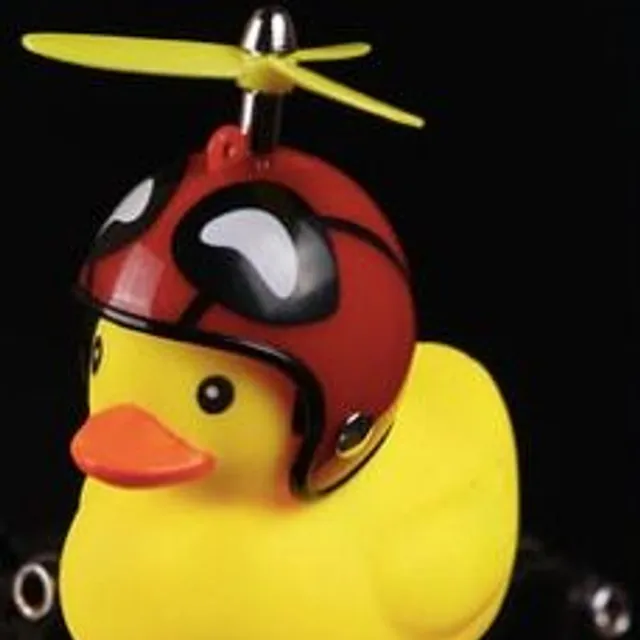 Cute bell for a child's wheel in the form of a duck deadpool-propeller