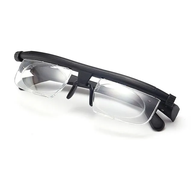 Reading glasses with adjustable focal length