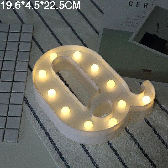 LED light letters