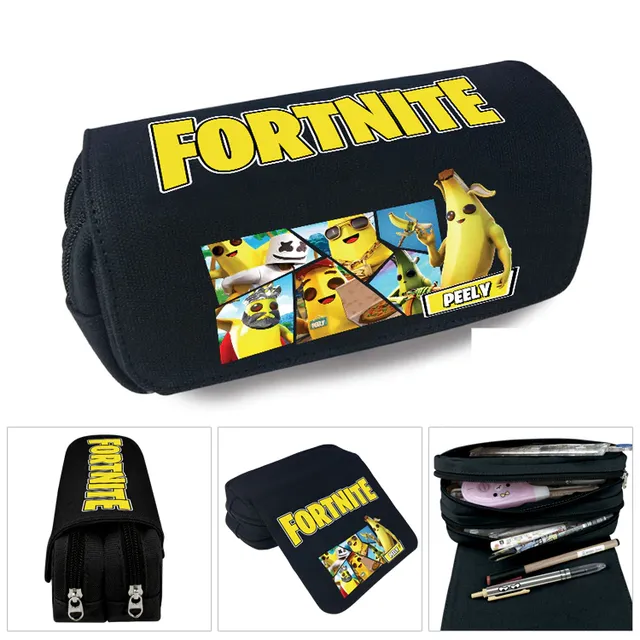 Large capacity school kit case with Fortnite print As show