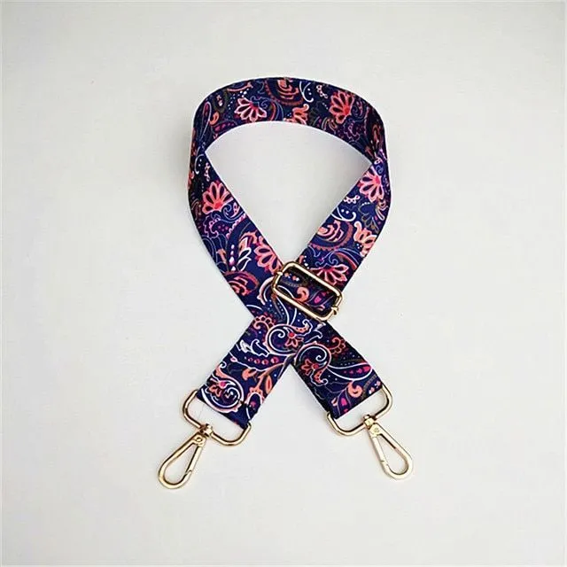 Color handbag strap to clip