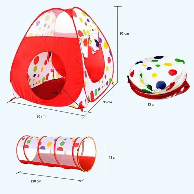 Children's tent with tunnel - Puntík