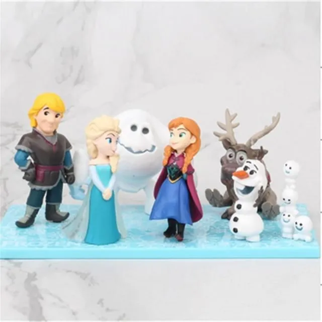 Set de figurine pentru Regatul Gheții Congelate 7pcs-4-7cm