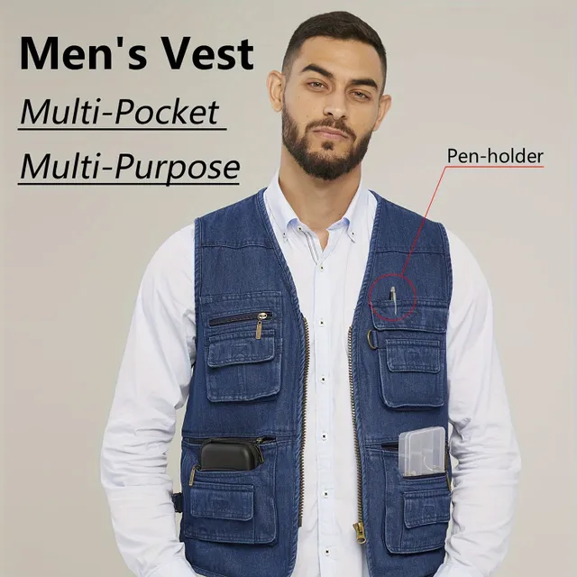 Stylish men's cargo vest for every day