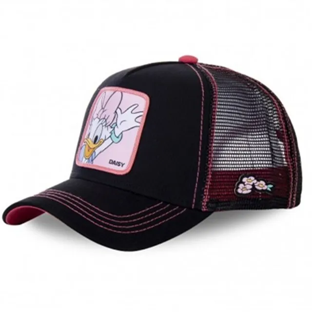 Unisex baseball cap with motifs of animated characters
