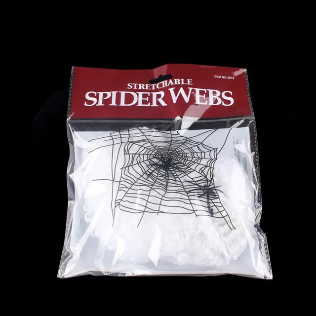 Spooky decorative wind-up spider web for Halloween