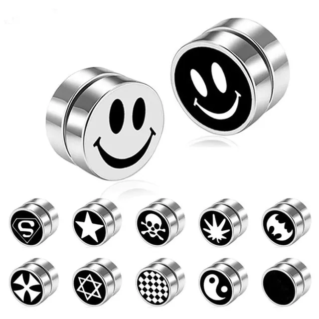 Men's fake magnetic earrings