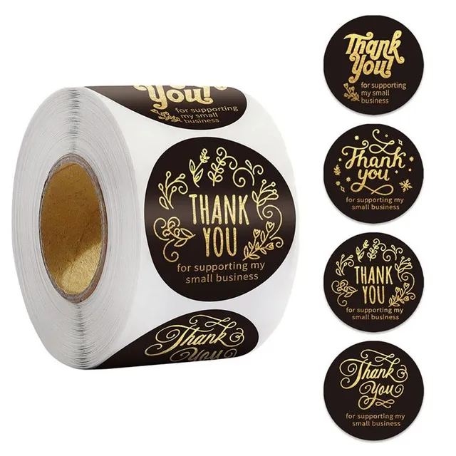 Cute thank you round stickers for Agni gift wrapping