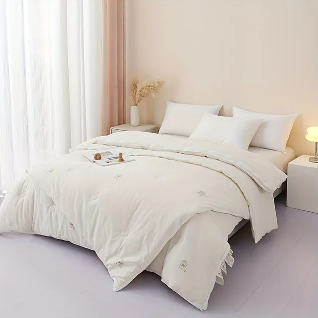 One White Cotton Year-round Insertion into the duvet, thickened Soft Comfortable and Warm Feathers Of 55% Soy Soy Fibers, Machine-friendly Wardrobe Do Bedroom