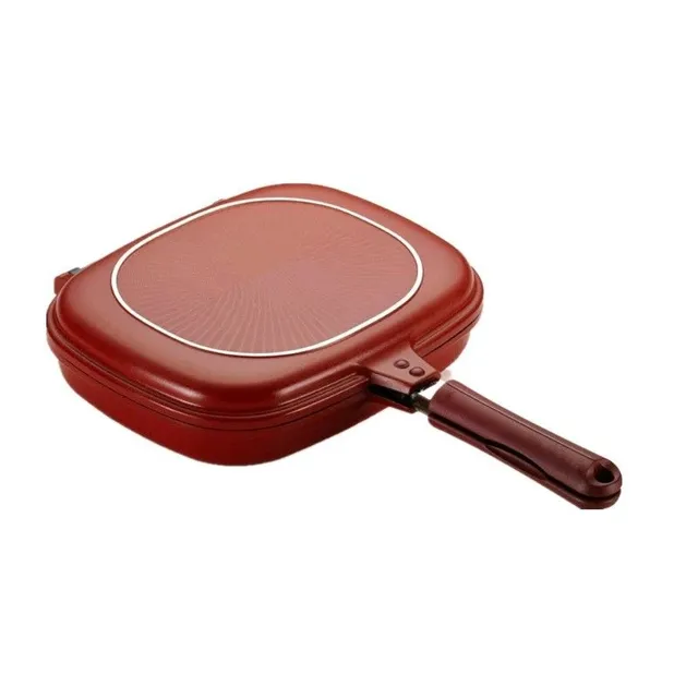 Double-sided barbecue pan 28 cm