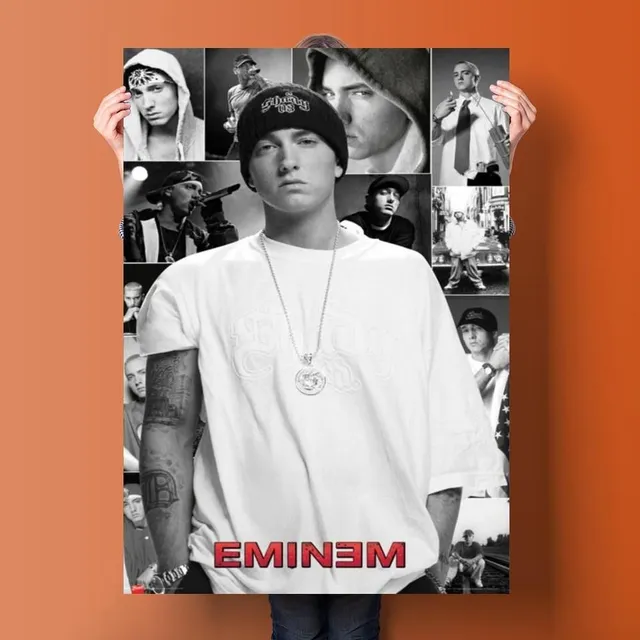 Plakát na plátně s motivem oblíbeného rappera EMINEM - různé velikosti