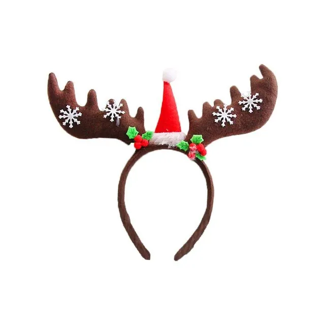 Christmas headband with reindeer antlers