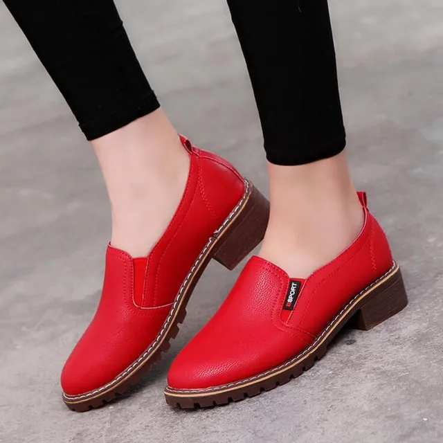 Women's leather Brogue loafers