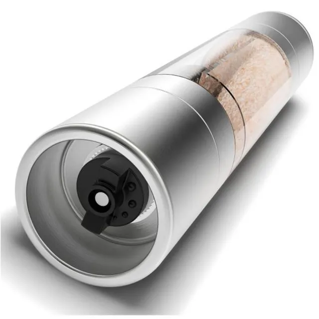 Stainless steel pepper and salt grinder