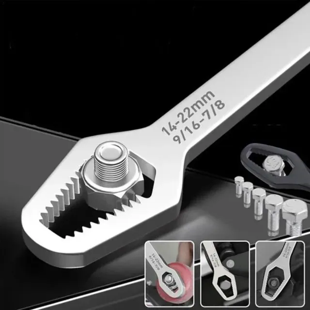 Universal Torx wrench with adjustable automatic tightening 3-17 mm and 8-22 mm