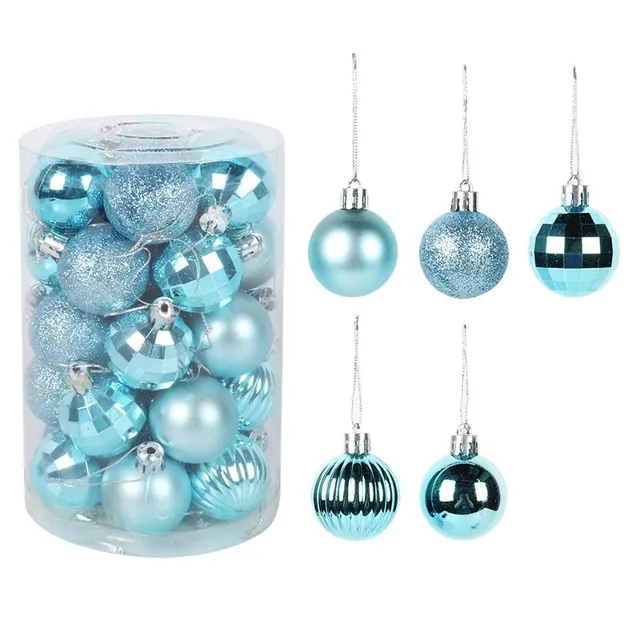 Set of Christmas decorations - different colours