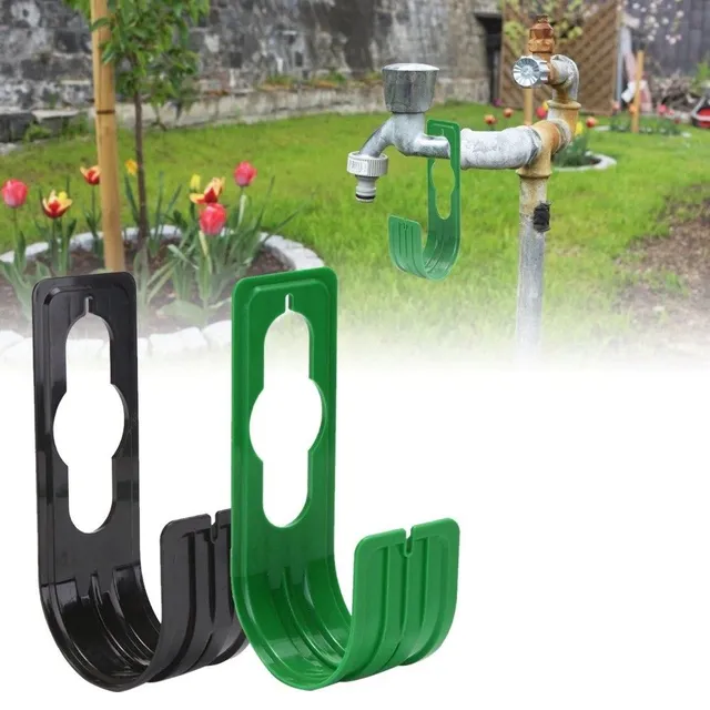 Hinge holder for garden hose