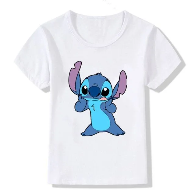 T-shirt per bambini con stampe di simpatici coniglietti