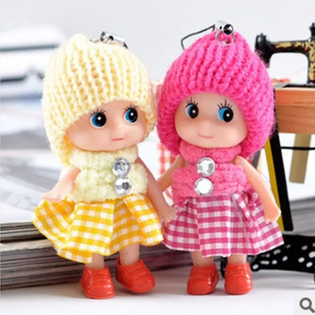 Pendant - Doll with knitted hat