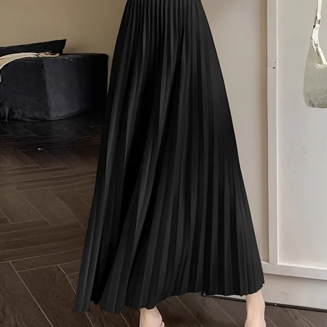 Women's High Waist Padded Skirt - Universal Skirt for Spring and Autumn