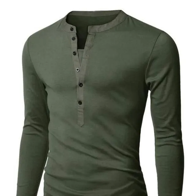 Stylish men's t-shirt with buttons Joseph