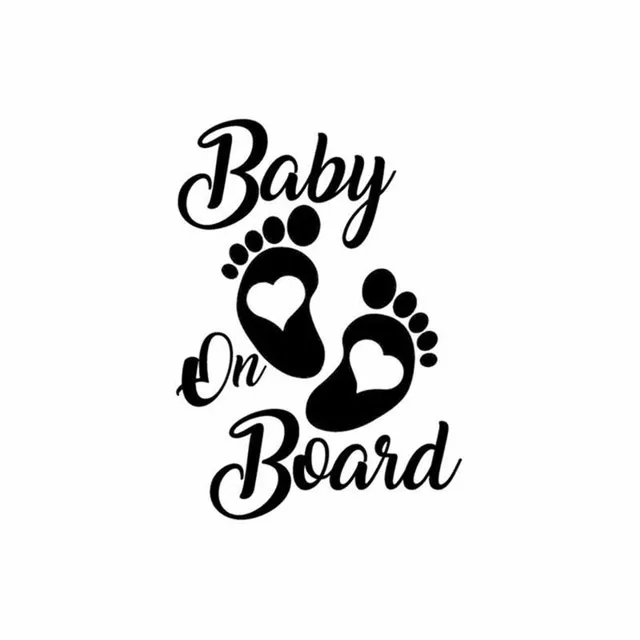 Baby on board the car sticker