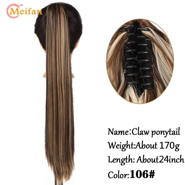 Rövid Wavy Claw Conytail Clip A haj kiterjesztései Fekete Barna Pony Tail Clip In Hair Tail Natural Fake Hair Extensions