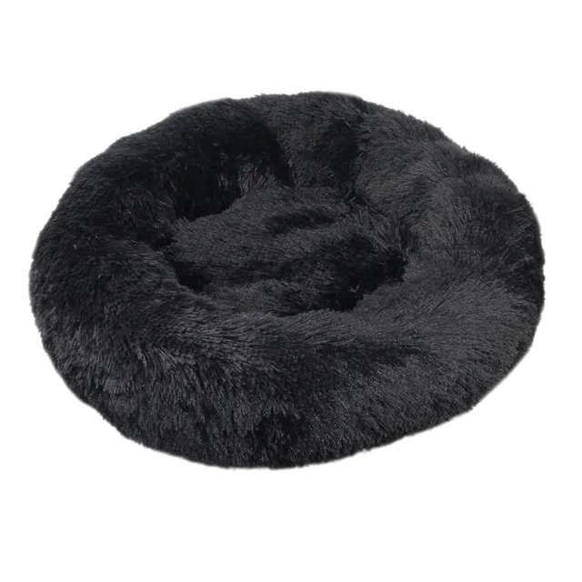 Round hairy bed for dogs and cats 40 cm