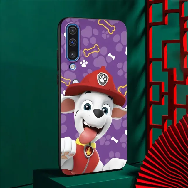 Children's phone cover Samsung with color motif of popular characters Paw patrol