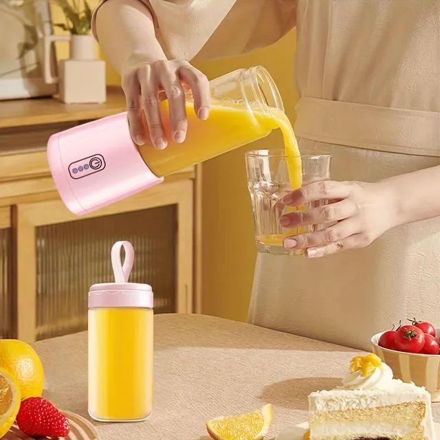 Portable Electric Mixer On Smoothie and Sports Drinks With Charging Options Over USB