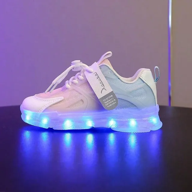 Multicolored LED boots with USB charging - style and comfort for small enthusiasts