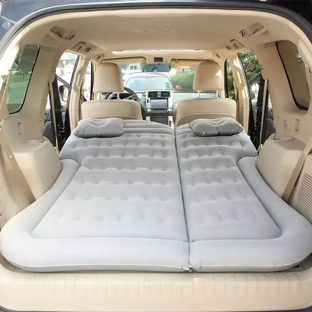 Inflatable Car Bed SUV Car Mattress Back Row Car Travel Sleeping Pad Off-road Air Bed Camping Mat Air Mattress Car Accessories