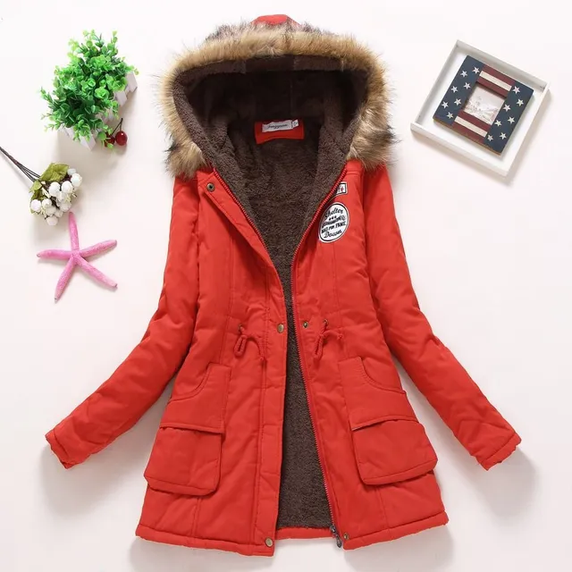 Women's winter jacket with fur SARA