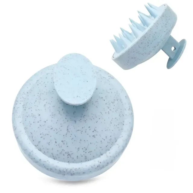 Special sicon massage brush for application of oil into the hair skin and for their faster growth