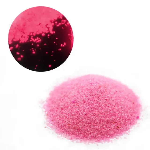 Bag of luminescent sand with colorful fluorescent powder, which shines in the dark - suitable for decoration such as jars