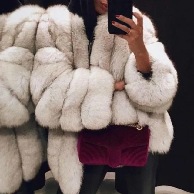 Luksusowy płaszcz zimowy dla kobiet
