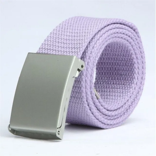 Fabric belt white 125 cm Michele latkovy-pasek-svetle-fialova 120-cm