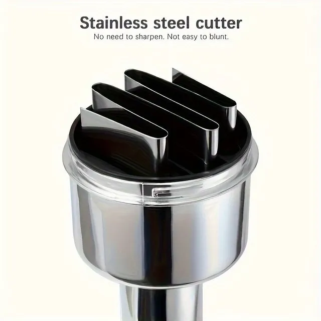 Set of stainless steel garlic and vegetable slicers