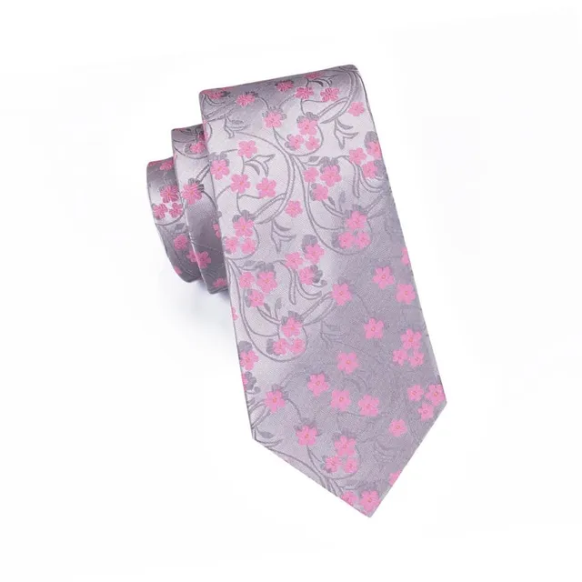 Men's luxury set with pattern | Tie, Handkerchief, Cufflinks