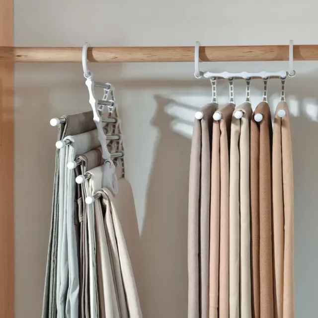 Multifunction hanger for 5 pcs pants