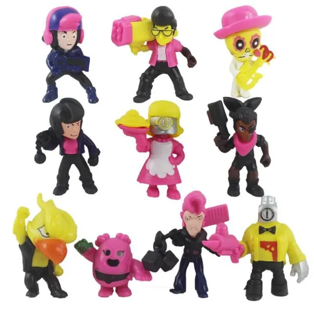 Set of color figures 10 pcs