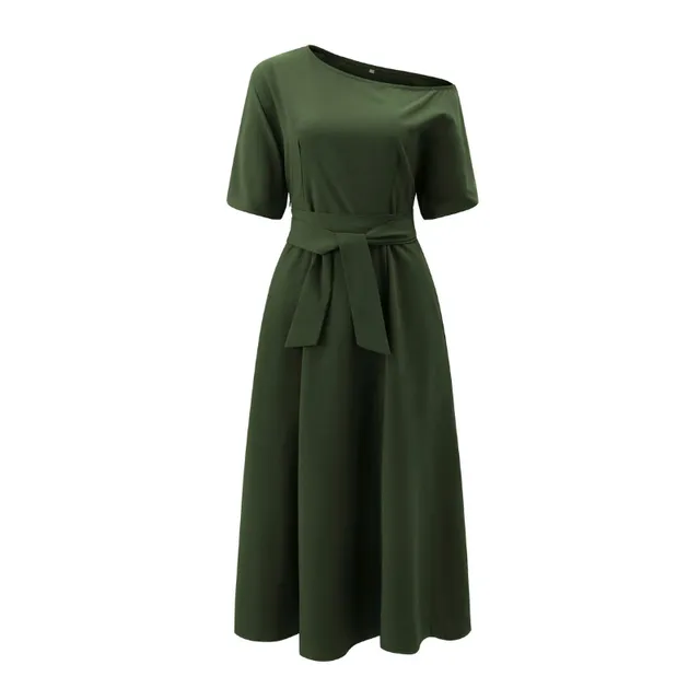 Ladies elegant dress with wide skirt