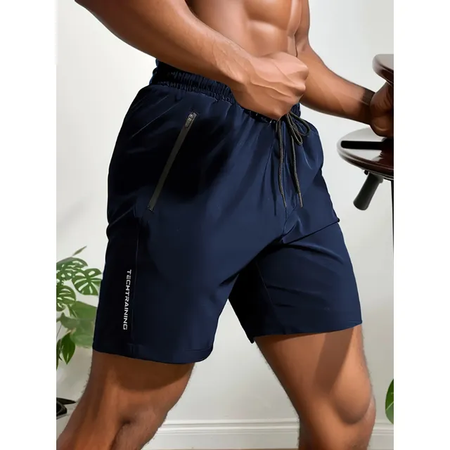 Men's casual shorts, drawstring, active beach shorts for summer fitness