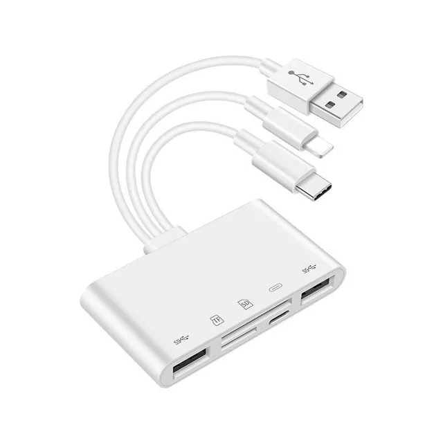 USB / USB-C / Lightning Multifunctional Memory Card Reader