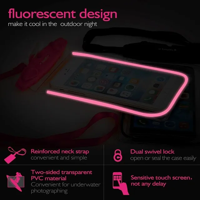 Universal waterproof mobile holster