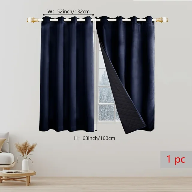 Heat and sound insulation curtains - modern decoration for doors and windows, heated, against the wind