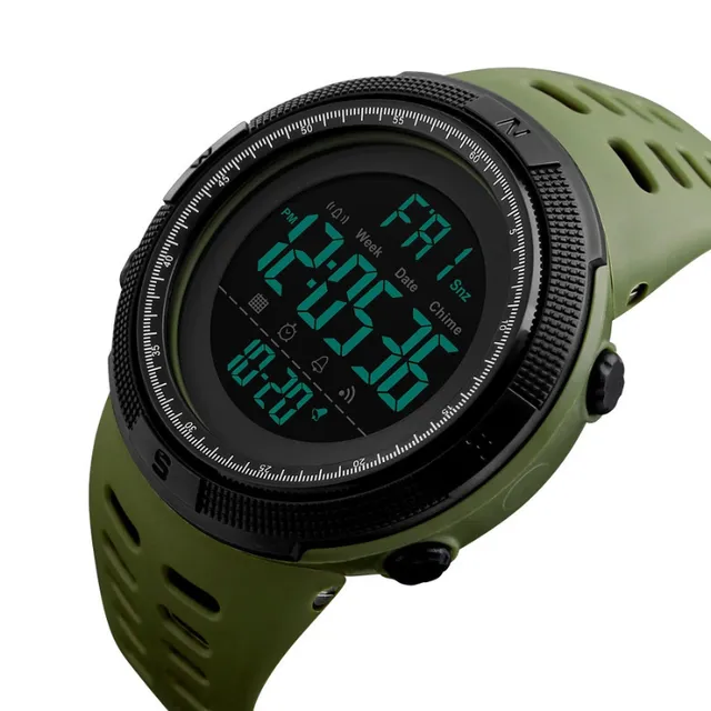 Multifunction waterproof digital watch