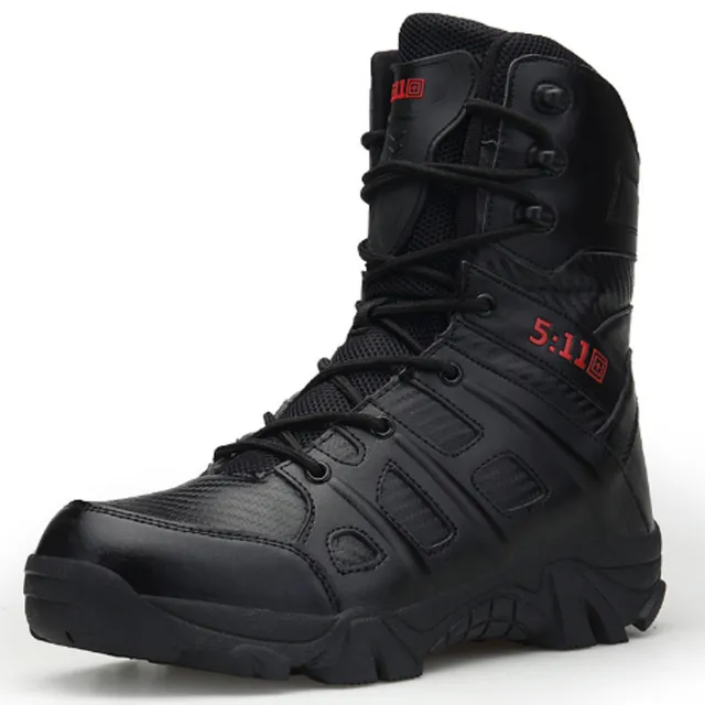 Men's winter leather high boots A1578